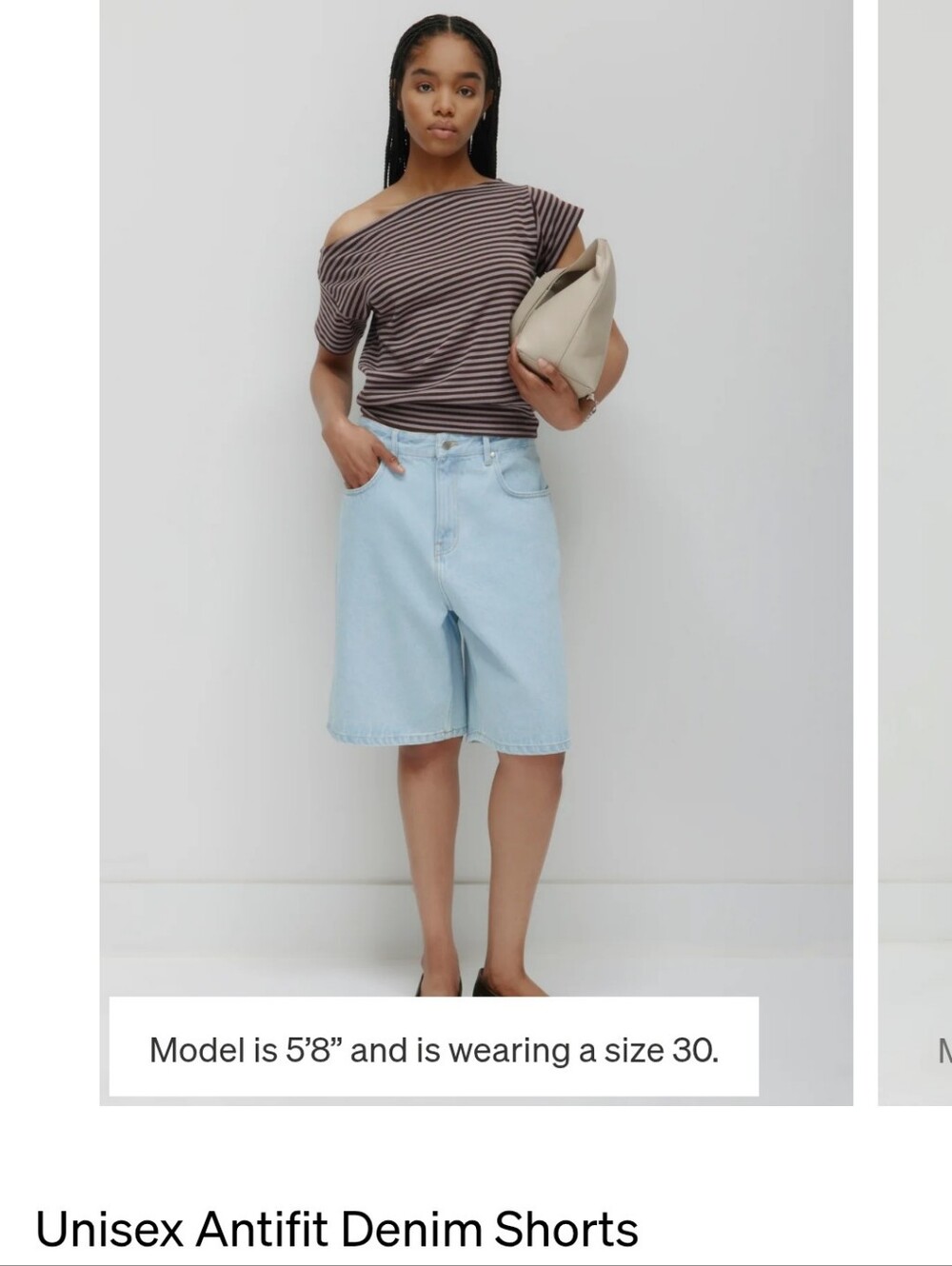 KOTN Light Blue Women's Relaxed Denim Shorts